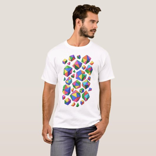 Colorful Cubes Tシャツ (正面フル)