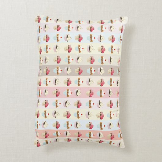 colorful cupcake アクセントクッション (裏面(縦))