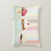 colorful cupcake アクセントクッション (正面(垂直))