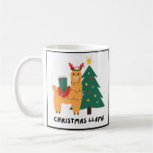 Colorful Cute and Fun Illustrative Christmas コーヒーマグカップ (左)