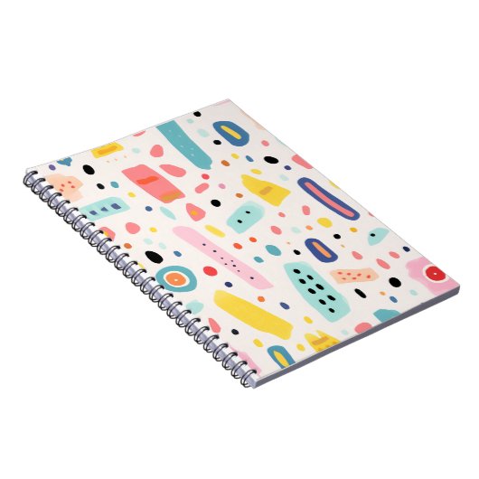 colorful cute elements design ノートブック (右側)
