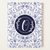 Colorful Cute Floral Custom Name  プランナー手帳 (裏面)