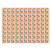 Colorful cute mushrooms  テーブルクロス (正面(横))