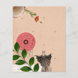 Colorful Cute Pink Collage Art Journal Paper Sheet