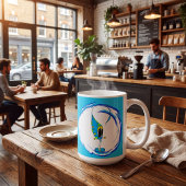 Colorful Cute Quirky Cartoon Character コーヒーマグカップ