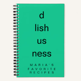 Colorful D Lish Us Ness Deliciousness Recipe ノートブック