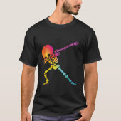 Colorful Dabbing Skeleton Tシャツ (正面)