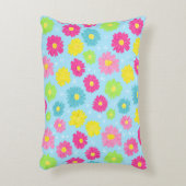 Colorful Daisies アクセントクッション (正面(垂直))