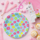 Colorful Daisies ペーパープレート (パーティー)