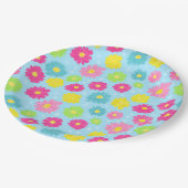Colorful Daisies ペーパープレート (アングル)