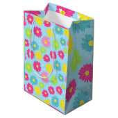 Colorful Daisies ミディアムペーパーバッグ (裏面アングル)