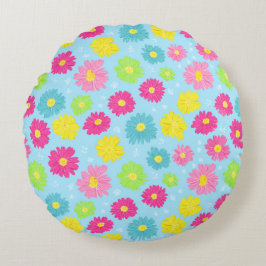 Colorful Daisies ラウンドクッション