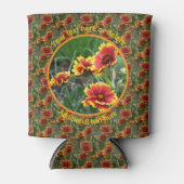 Colorful Daisy Flowers Nature Personalized  缶クーラー (正面)