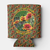 Colorful Daisy Flowers Nature Personalized  缶クーラー (裏面)