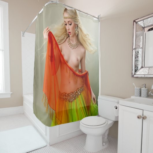 Colorful Dance Artwork シャワーカーテン (インサイチュ)