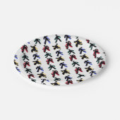 colorful dancers ペーパープレート (アングル)