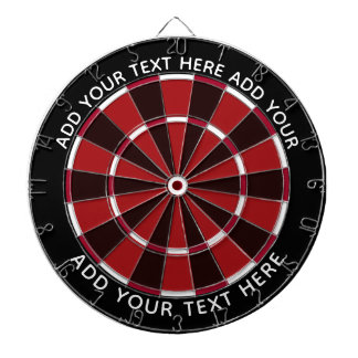 Colorful Dart Board Black and Red / Customizable ダーツボード