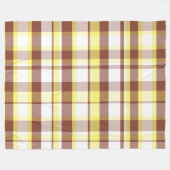 Colorful decorative retro bohemian plaid フリースブランケット (正面(横))