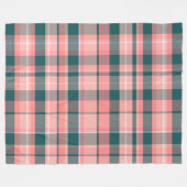 Colorful decorative retro bohemian plaid フリースブランケット (正面(横))