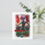 Colorful Design about a Football Celebration on a シーズンポストカード (スタンド正面)