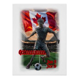 Colorful Design about a Football Celebration on a ポスター