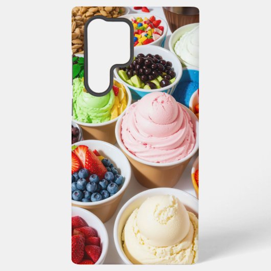 Colorful Dessert Bowls Phone Case Samsung Galaxyケース (裏面)