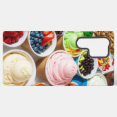 Colorful Dessert Bowls Phone Case Samsung Galaxyケース (裏面横)