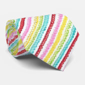 Colorful Diagonal Stripes Neck Ties ネクタイ (ロール)