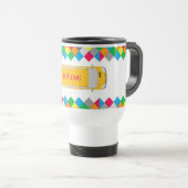 Colorful Diamond Frame Bus Driver Travel Mug トラベルマグ (正面右)