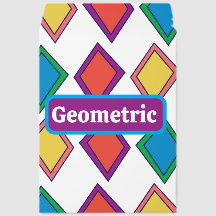 Colorful Diamond Geometric Pattern