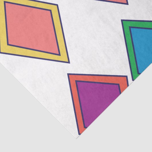 Colorful Diamond Geometric Pattern 薄葉紙 (詳細)