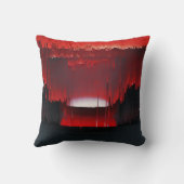 Colorful Digital Sunset Glitch クッション (裏面)