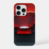 Colorful Digital Sunset Glitch iPhoneケース (裏面)