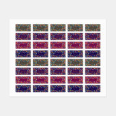 Colorful dinosaur cartoon cute pattern gray name  ラベル (シート)