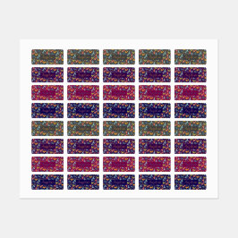 Colorful dinosaur cartoon cute pattern gray name  ラベル