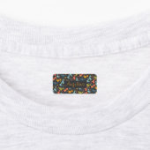 Colorful dinosaur cartoon cute pattern gray name  ラベル (貼付)