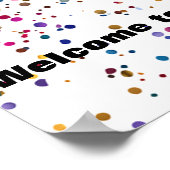 Colorful Disco Bowling 1985 40th Birthday Party ポスター (角)