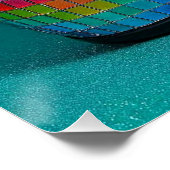 Colorful Disco Helmet Print. ポスター (コーナー)