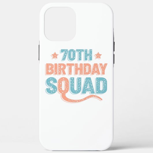 Colorful Distressed 70th birthday squad Case-Mate iPhoneケース (裏面)