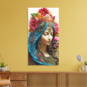 Colorful Divine Feminine Artwork キャンバスプリント (インサイチュ (リビング))