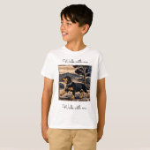 Colorful Dog Kids T-Shirt – Fun Puppy Graphic Tee Tシャツ (正面フル)