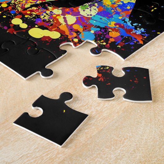 Colorful Dogue de Bordeaux ジグソーパズル (側面)