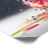 Colorful Donut - Instant Download Printable Poster ポスター (角)