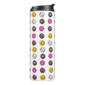 Colorful Donuts Seamless Pattern – Sweet Bakery Tr タンブラー (回転左)