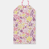 Colorful Doodle Flower Pencil Sketch Baby Shower  ギフトタグ (裏面)