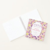 Colorful Doodle Flower Pencil Sketch Baby Shower  ノートブック (内部)