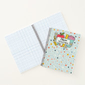 Colorful Dot Back to School Supplies  ノートブック (内部)
