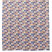 Colorful Dots Pattern Shower Curtain シャワーカーテン (正面)