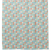 Colorful Dots Pattern Shower Curtain シャワーカーテン (正面)