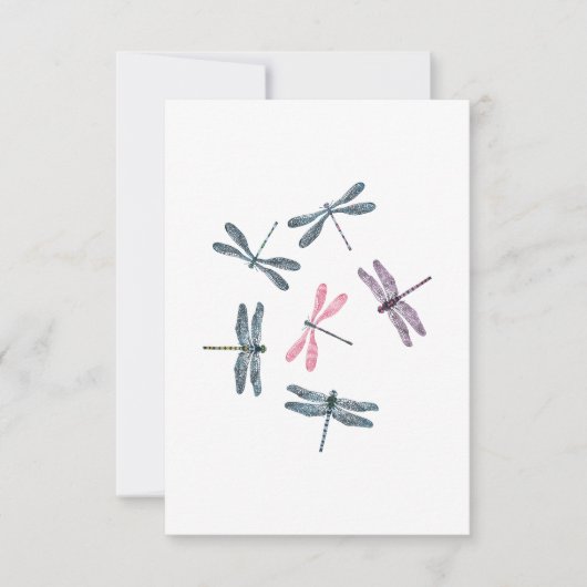 Colorful Dragonflies 招待状 (正面)